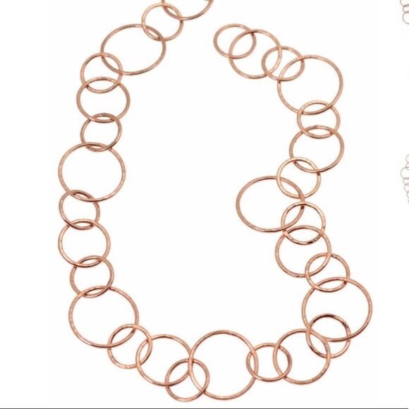 Copper Chain link necklace - Picture 1 of 7